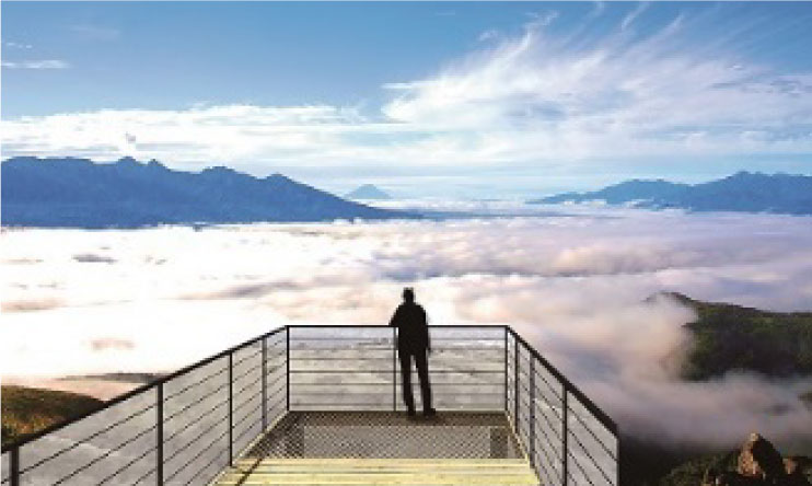 绝景山顶观景台「sky terrace」